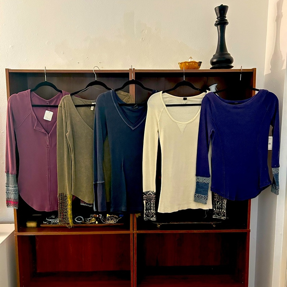 Free people long sleeve thermal shirt